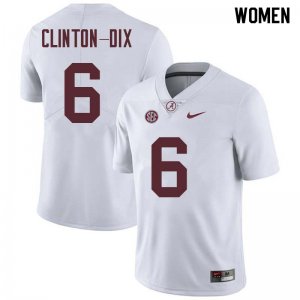 NCAA Women's Alabama Crimson Tide #6 Ha Ha Clinton-Dix Stitched College Nike Authentic White Football Jersey BG17Q12FC